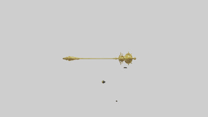3D model Golden Mace model VR / AR / low-poly
