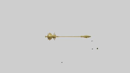 3D model Golden Mace model VR / AR / low-poly