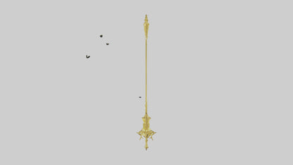 3D model Golden Mace model VR / AR / low-poly