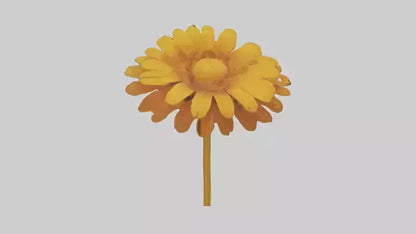 Golden Marigold model VR / AR / low-poly
