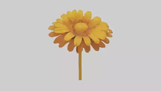 Golden Marigold model VR / AR / low-poly