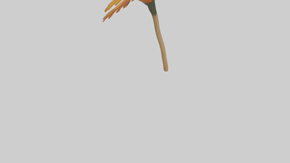 Golden Marigold model VR / AR / low-poly