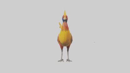3D model Golden Pheasant displaying model VR / AR / low-poly