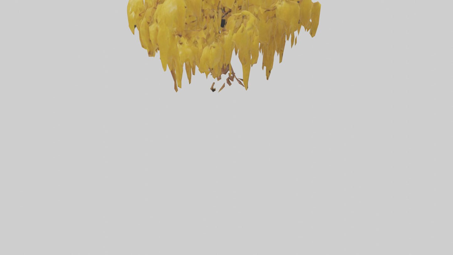 3D model Golden Rain tree model VR / AR / low-poly