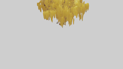 3D model Golden Rain tree model VR / AR / low-poly