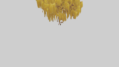 3D model Golden Rain tree model VR / AR / low-poly
