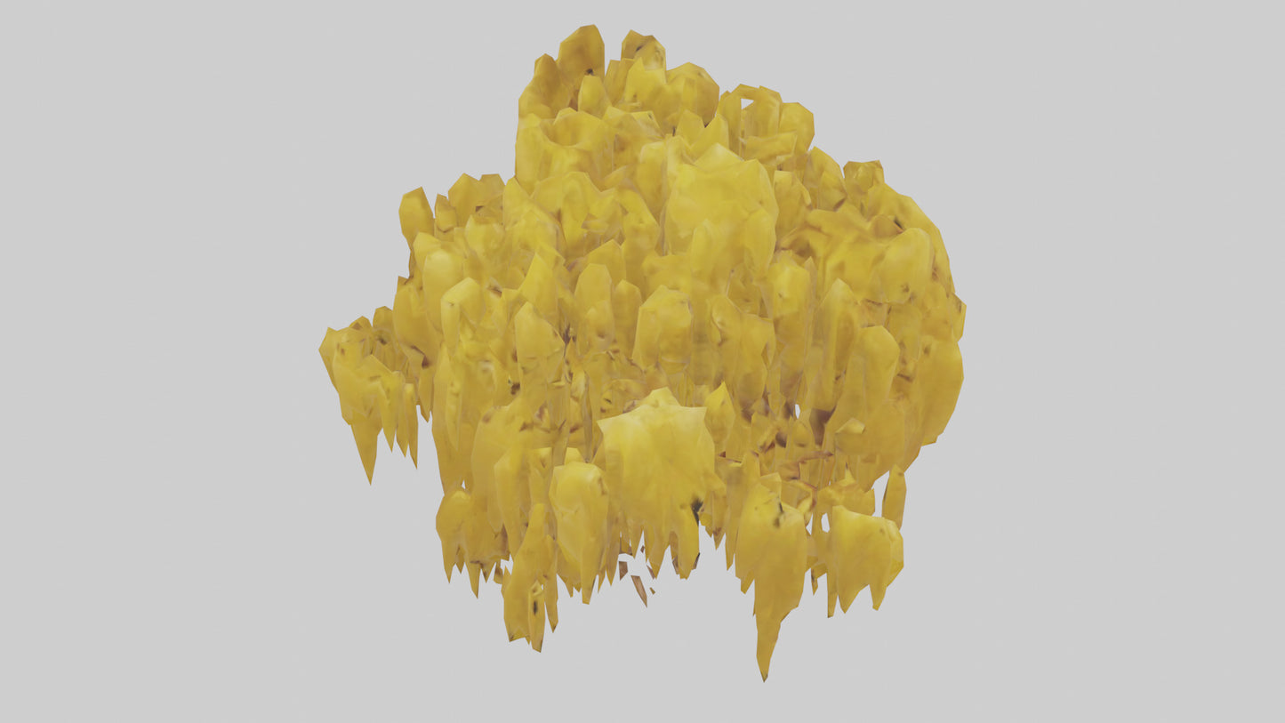 3D model Golden Rain tree model VR / AR / low-poly