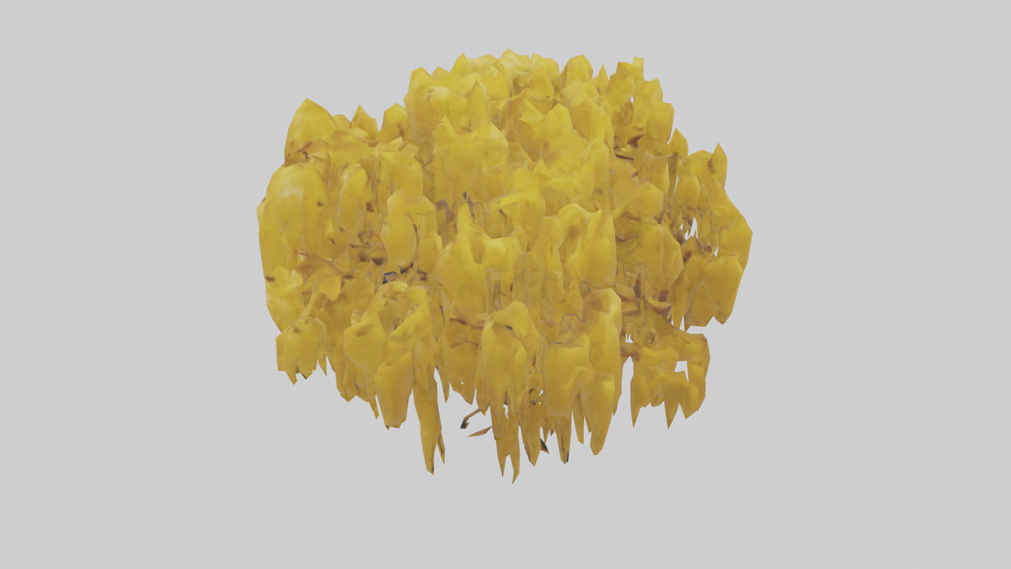 3D model Golden Rain tree model VR / AR / low-poly