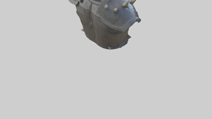 3D model Golem Chestplate model VR / AR / low-poly