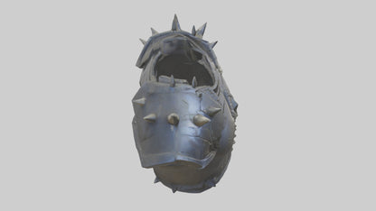 3D model Golem Chestplate model VR / AR / low-poly