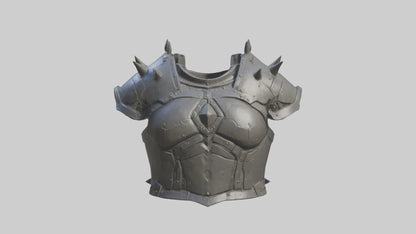 3D model Golem Chestplate model VR / AR / low-poly
