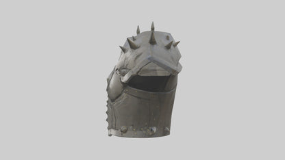 3D model Golem Chestplate model VR / AR / low-poly