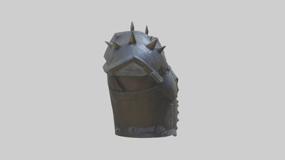 3D model Golem Chestplate model VR / AR / low-poly