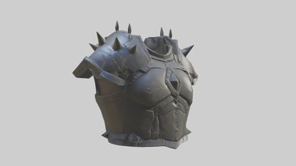 3D model Golem Chestplate model VR / AR / low-poly