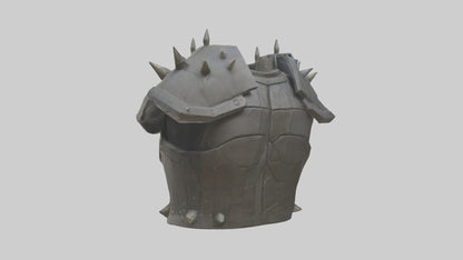 3D model Golem Chestplate model VR / AR / low-poly
