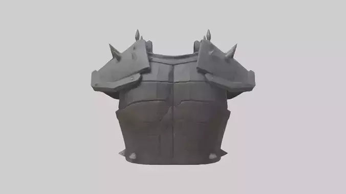 3D model Golem Chestplate model VR / AR / low-poly