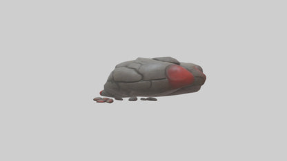 3D model Golems Heart model VR / AR / low-poly
