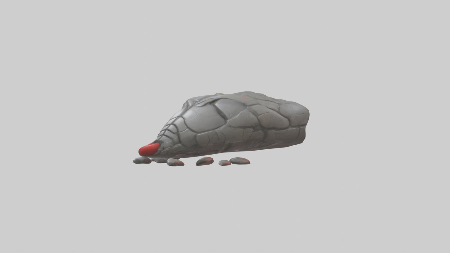 3D model Golems Heart model VR / AR / low-poly