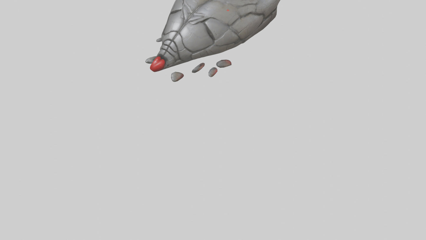 3D model Golems Heart model VR / AR / low-poly