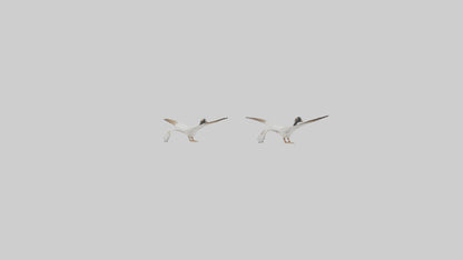 3D model Goose flying in formation model VR / AR / low-poly