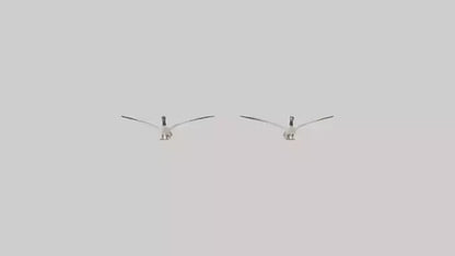 3D model Goose flying in formation model VR / AR / low-poly