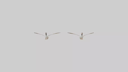 3D model Goose flying in formation model VR / AR / low-poly