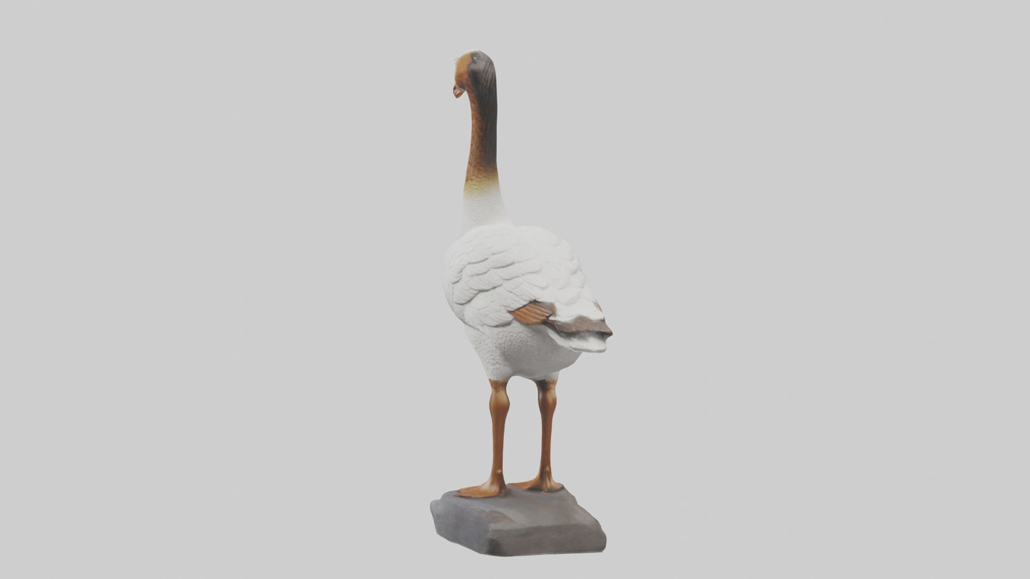 Goose statue model VR / AR / low-poly