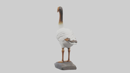 Goose statue model VR / AR / low-poly