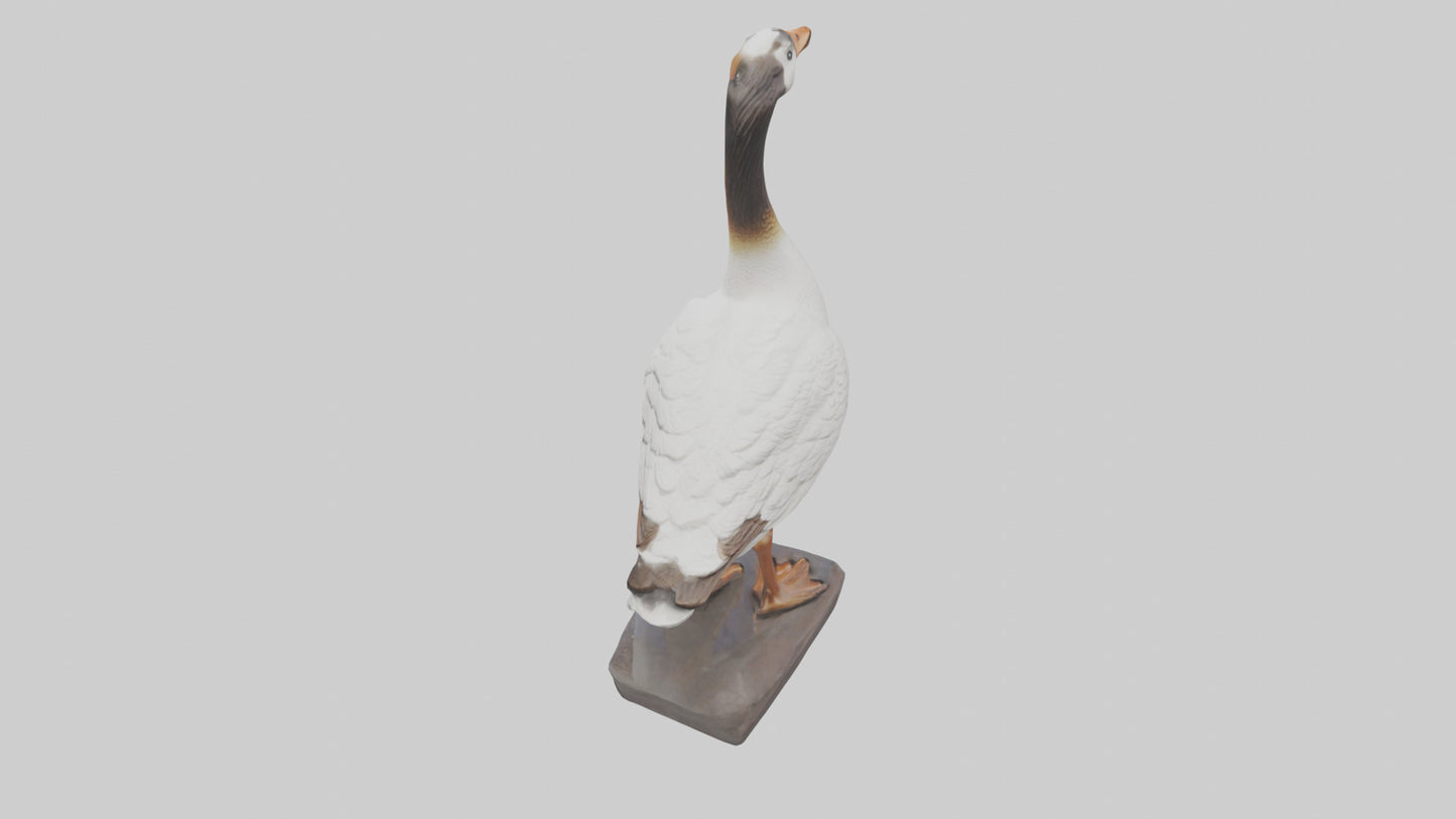 Goose statue model VR / AR / low-poly