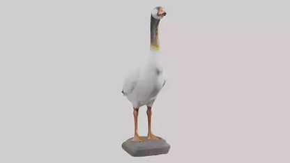 Goose statue model VR / AR / low-poly