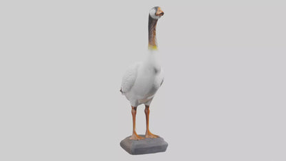 Goose statue model VR / AR / low-poly