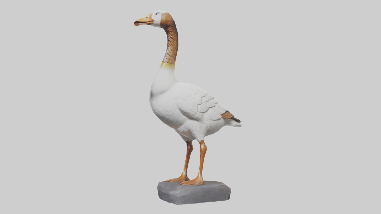 Goose statue model VR / AR / low-poly