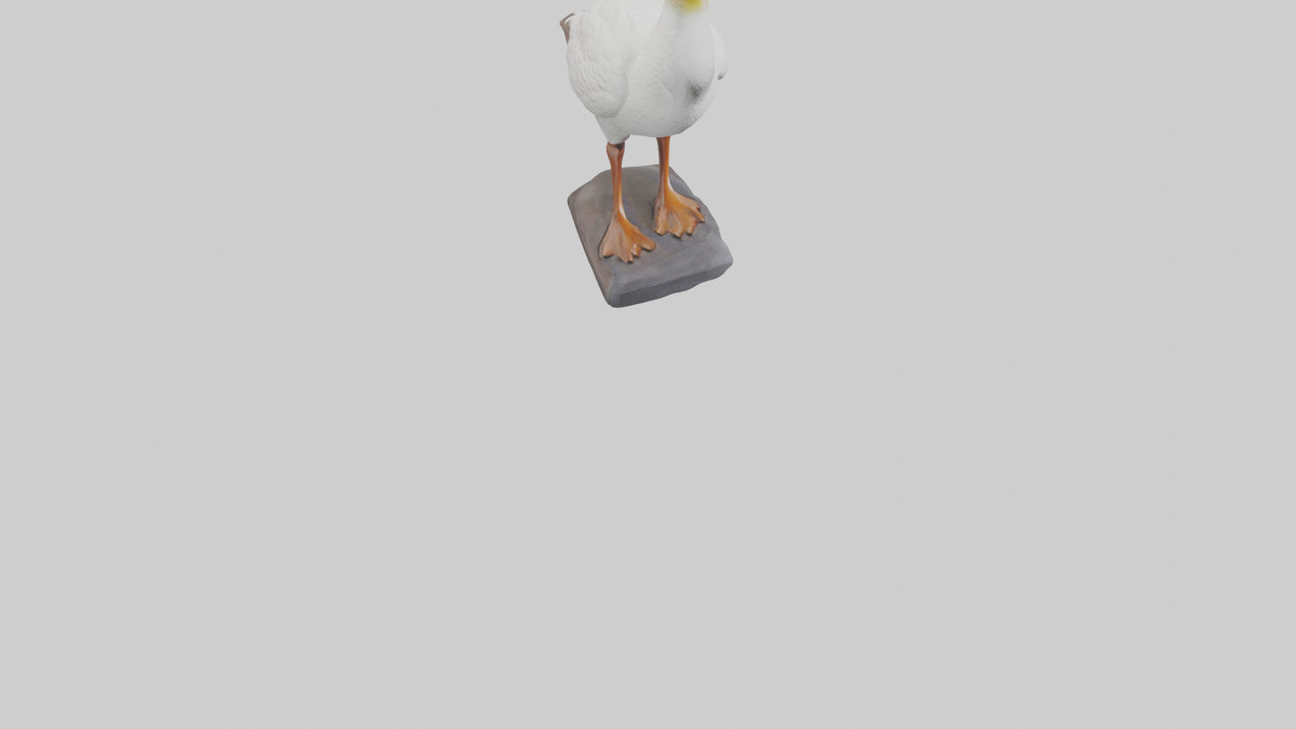 Goose statue model VR / AR / low-poly
