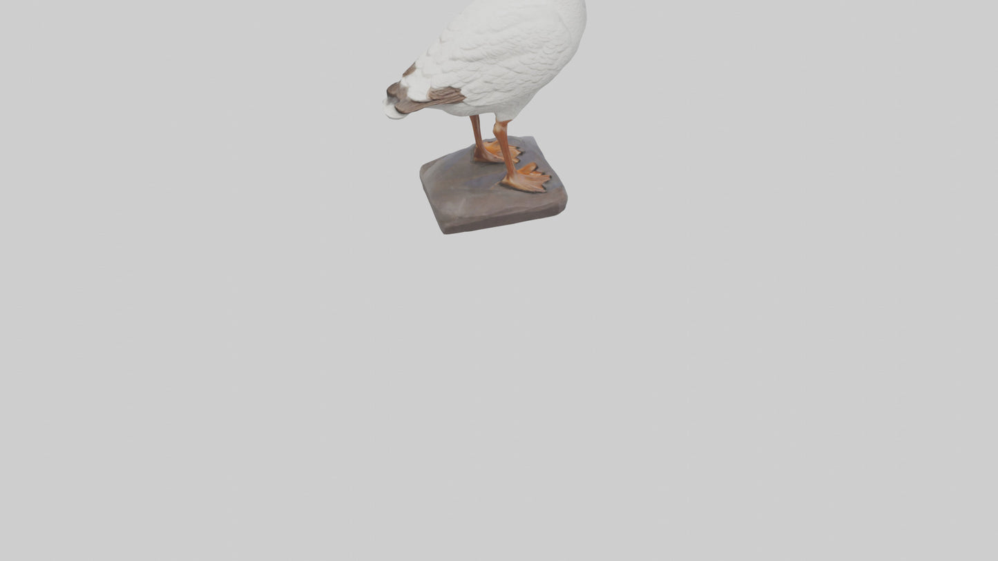 Goose statue model VR / AR / low-poly