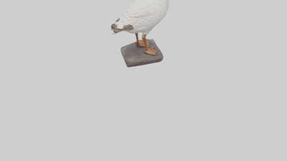 Goose statue model VR / AR / low-poly