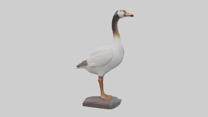 Goose statue model VR / AR / low-poly