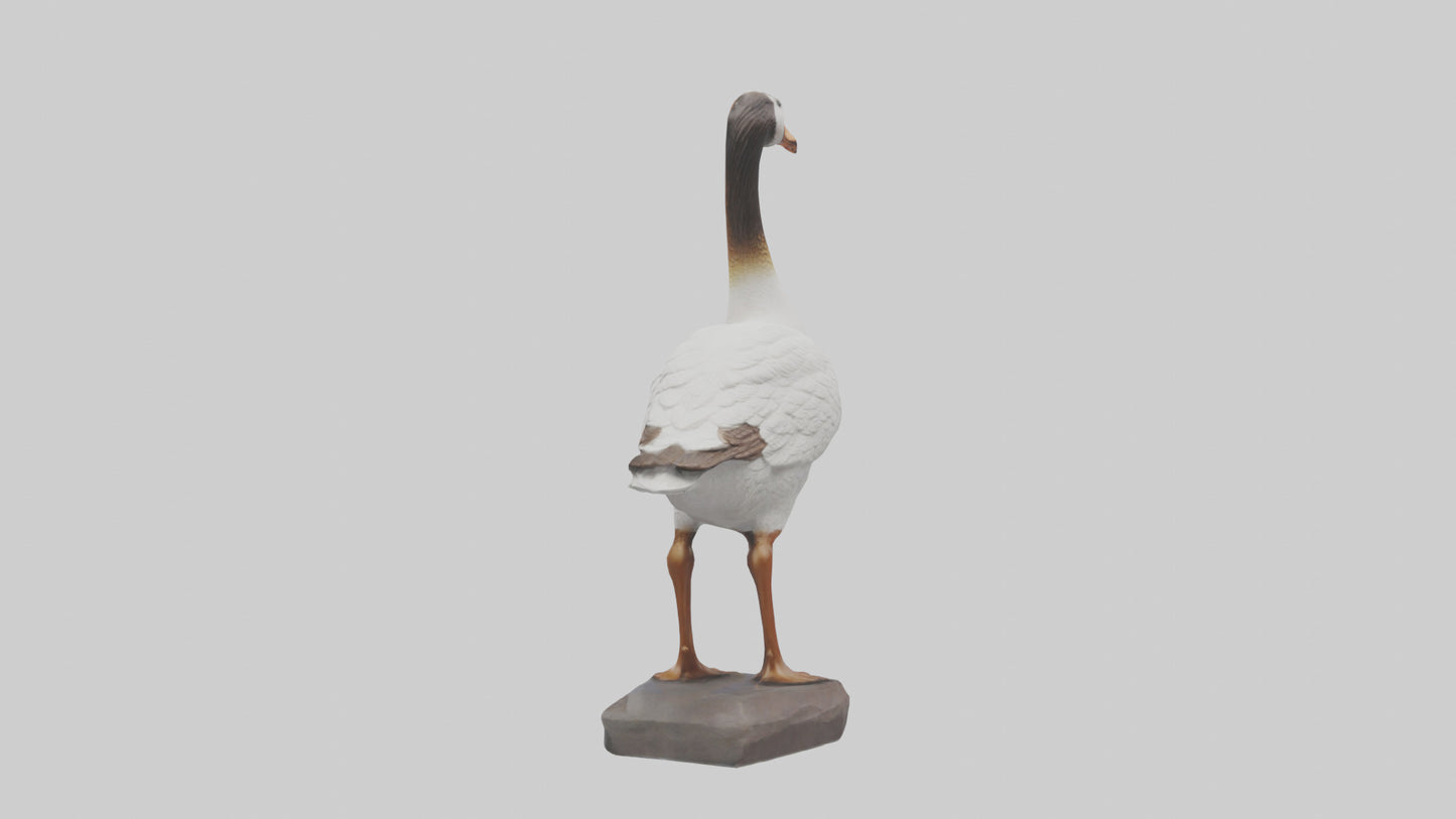 Goose statue model VR / AR / low-poly