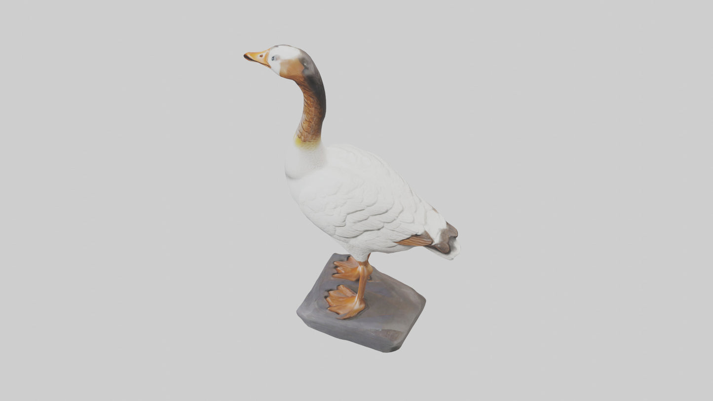 Goose statue model VR / AR / low-poly