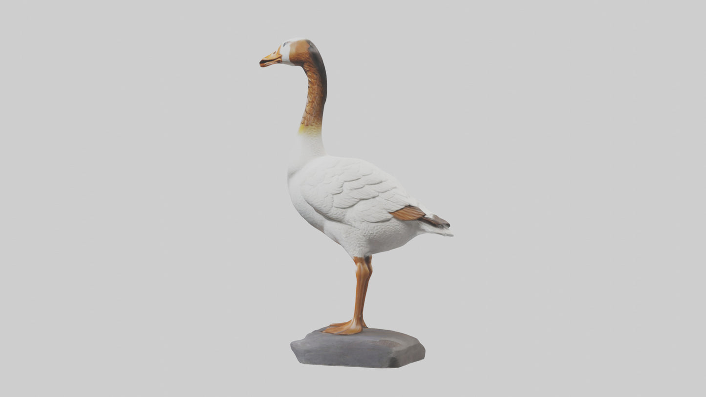 Goose statue model VR / AR / low-poly