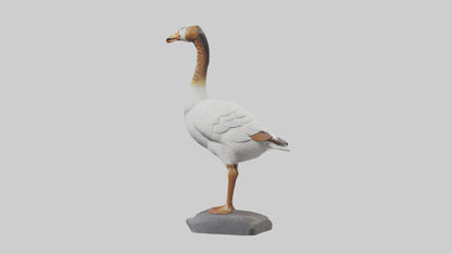Goose statue model VR / AR / low-poly