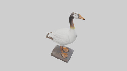 Goose statue model VR / AR / low-poly