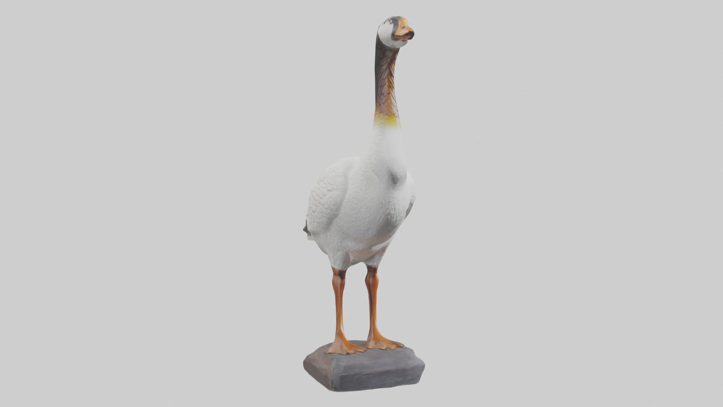 Goose statue model VR / AR / low-poly
