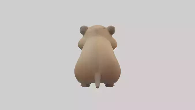 3D model Gopher standing upright model VR / AR / low-poly