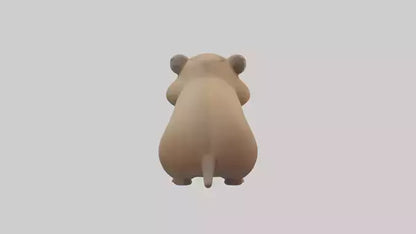 3D model Gopher standing upright model VR / AR / low-poly