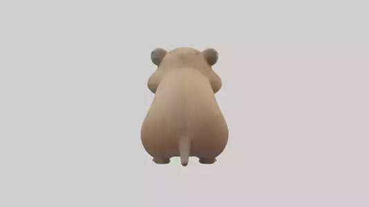 3D model Gopher standing upright model VR / AR / low-poly