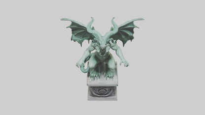3D model Gorgon statue model VR / AR / low-poly