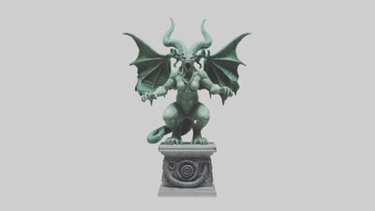 3D model Gorgon statue model VR / AR / low-poly