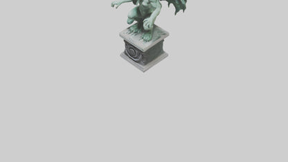 3D model Gorgon statue model VR / AR / low-poly