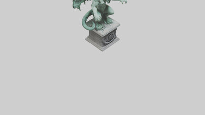 3D model Gorgon statue model VR / AR / low-poly