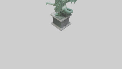 3D model Gorgon statue model VR / AR / low-poly